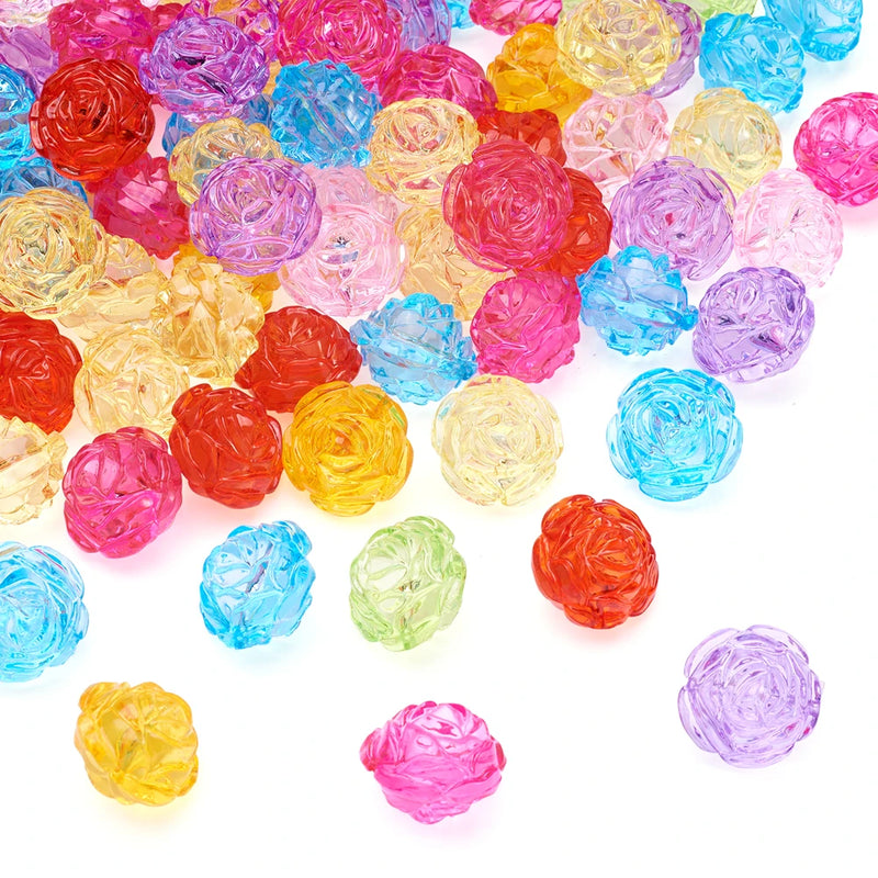 79pc/500g 25mm Acrylic Beads for DIY Jewelry Making - Transparent