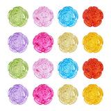 79pcs 500g 25mm Acrylic Rose Beads Purple Pink DIY Jewelry Making