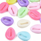 900pcs/500g Opaque Acrylic Cowrie Shell Beads Mixed for Jewelry Making DIY