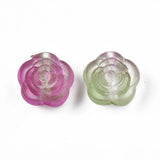 935pcs 500g Frosted Transparent Flower Acrylic Beads for Jewelry Making