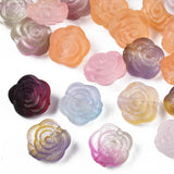 935pcs 500g Frosted Transparent Flower Acrylic Beads for Jewelry Making