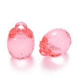 Transparent Acrylic Persimmon Pendants Mix for Jewelry Making