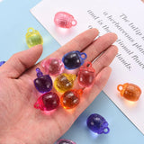 Transparent Acrylic Persimmon Pendants Mix for Jewelry Making