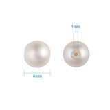 140pcs 4mm 6mm Glass Pearl Beads Strand for DIY Jewelry Making