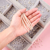 140pcs 4mm 6mm Glass Pearl Beads Strand for DIY Jewelry Making