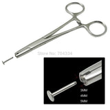 3 Sizes Stainless Steel Ball Holding Pliers for Piercing Jewelry