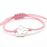 Adjustable Dog Paw Charm Bracelet
