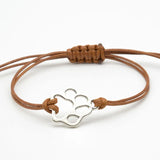 Adjustable Dog Paw Charm Bracelet