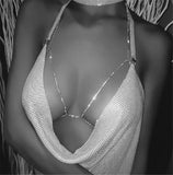 Crystal Body Jewellery Bra Necklace Bikini Necklaces Women