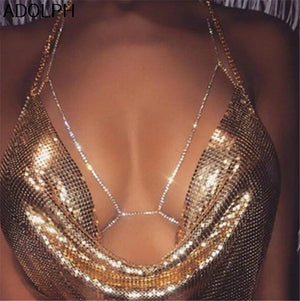 Crystal Body Jewellery Bra Necklace Bikini Necklaces Women