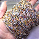 Agate/Jade Rectangle Beads 2*4mm DIY Jewelry Making Loose Beads Nature