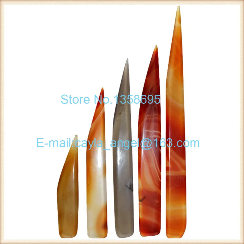Agate Burnisher Knife Shape Polishing Jewelry Tool