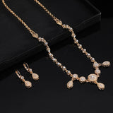 Algeria Palace Water Drop Head Chain Jewelry Crystal Bijoux