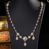 Algeria Palace Water Drop Head Chain Jewelry Crystal Bijoux