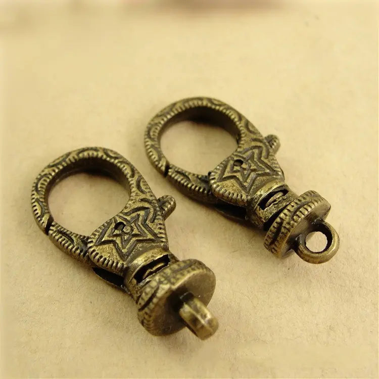 Star Shape Lobster Clasp Key Ring Dream Catcher Keychain DIY Accessorie 20pcs