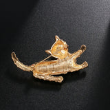 Antique Alloy Tiger Brooches for Men and Women, Animal Corsage Accessory