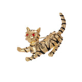 Antique Alloy Tiger Brooches for Men and Women, Animal Corsage Accessory
