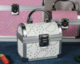 Aluminum Makeup Train Jewelry Storage Box Cosmetic Beauty Case