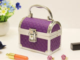 Aluminum Makeup Train Jewelry Storage Box Cosmetic Beauty Case