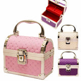 Aluminum Makeup Train Jewelry Storage Box Cosmetic Beauty Case