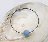 Amazonite/Aquamarine 12/14mm Carved Round Bracelet 7.5 Inch Crystal Beads