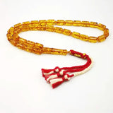 Amber Resin Tasbih 33 Beads Muslim Rosary Bracelet