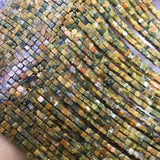 Mixed Gemstone Square Beads 2mm for DIY Jewelry Making