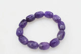 Amethyst Pillar Faceted Bracelet 7.5inch