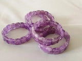 Amethyst Square 10x15mm Bracelet 7.5in Beads Nature