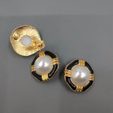 American Qingdao Glaze Pearl Drop Earrings C9