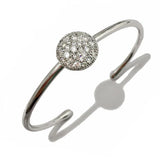 Crystal Round Bracelet Zircon Bangle Mushroom Open Bangle Plated 7 Colors