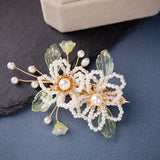 Antique Chinese Tassel Hairpin Barrettes Small Clear Edge