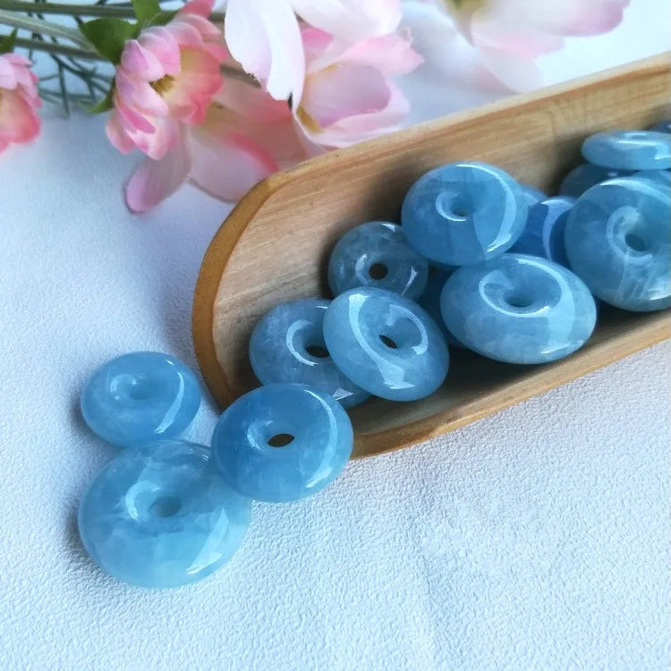 Aquamarine 22-28mm Loose Beads for DIY Jewelry Making