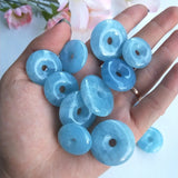 Aquamarine 22-28mm Loose Beads for DIY Jewelry Making