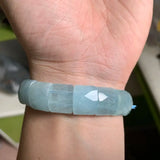 Natural Aquamarine Gemstone Bangle Bracelet for Women