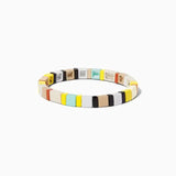 Rainbow Piano Key Women Stretch Bracelets Bohemian Arm Band for Women
