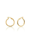 Arnel Hoop Silver Earrings