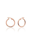 Arnel Hoop Silver Earrings