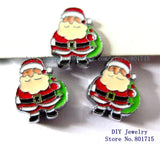 Santa Claus Slide Charms DIY Charms 50pcs 8mm Band Zinc Alloy