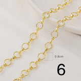 14k Plated DIY Chain Necklace C164-1K Nickel Free 1m/lot