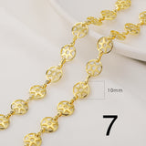 14k Plated DIY Chain Necklace C164-1K Nickel Free 1m/lot