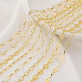 14k Plated DIY Chain Necklace C164-1K Nickel Free 1m/lot