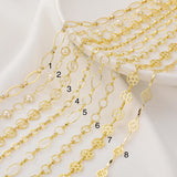 14k Plated DIY Chain Necklace C164-1K Nickel Free 1m/lot