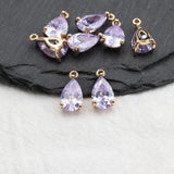 18K Plated Zircon Pendant for DIY Jewelry Making Accessories