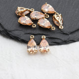 18K Plated Zircon Pendant for DIY Jewelry Making Accessories