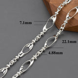 C145 18k Rhodium Plated DIY Chain 1m/lot