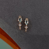 KC Plated Zircon Pendant for DIY Jewelry Making