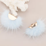 Real Fur Mink Tassel Earrings Accessories Diy Jewelry Making