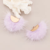 Real Fur Mink Tassel Earrings Accessories Diy Jewelry Making
