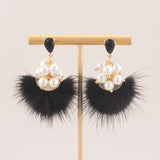 Real Fur Mink Tassel Earrings Accessories Diy Jewelry Making